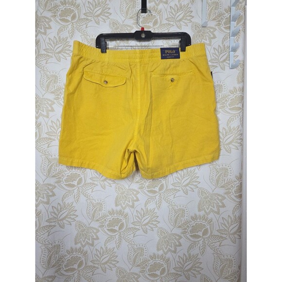 NEW Ralph Lauren Polo Mens 5" Stretch Classic Fit Chino Short Yellow XXL Preppy - Picture 5 of 15